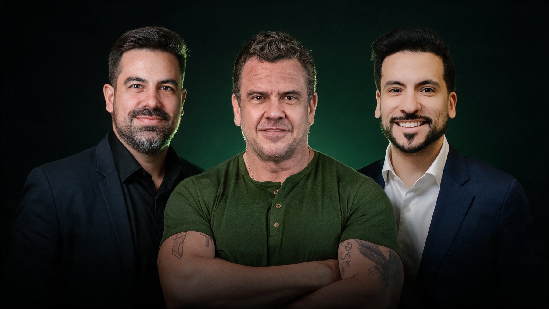 Lásaro do Carmo Jr., Paulo Vitor Porto e Raduán Melo, mentores da Imersão em Negócios